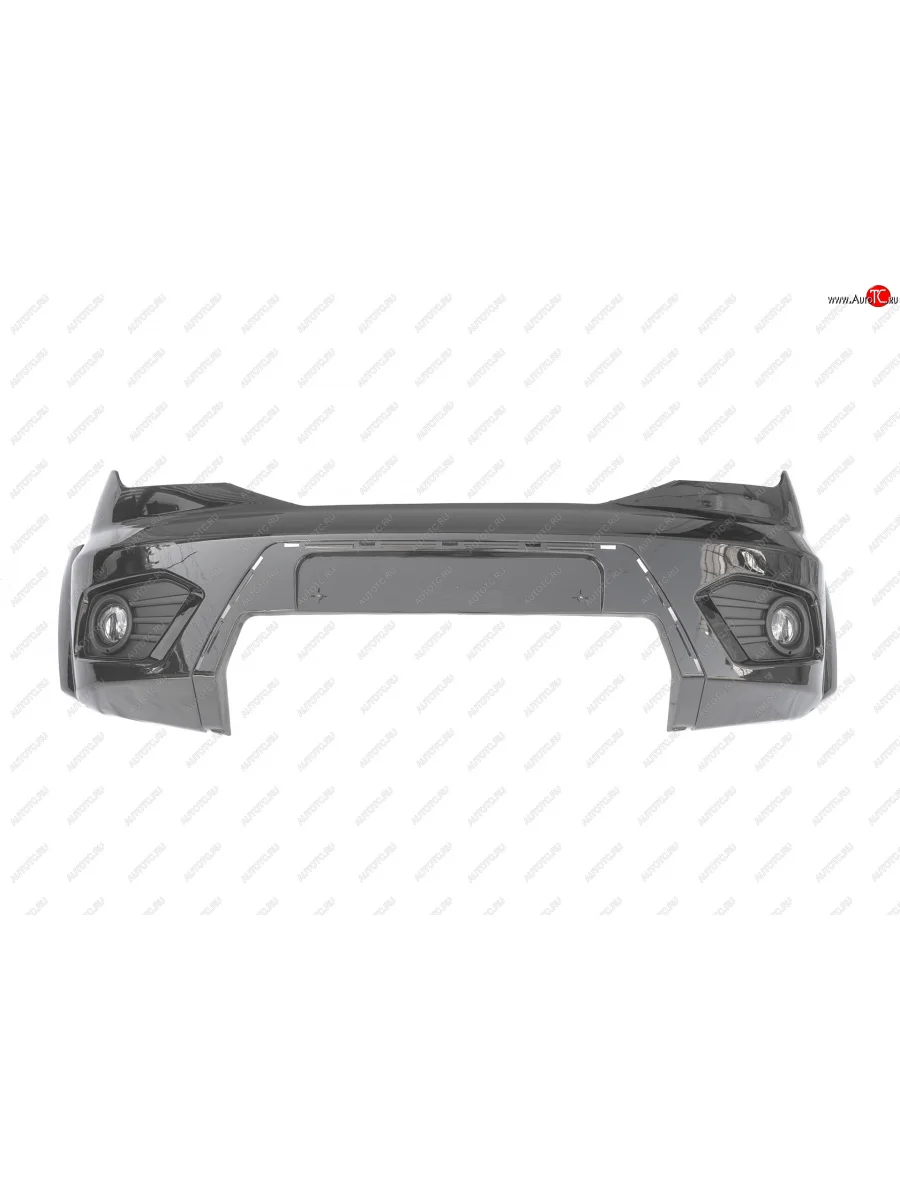 Передний бампер Пром-Деталь Уаз Патриот 23632 1 рестайлинг пикап (2014-2016) (Цвет: AVM (черный), с противотуманными фарами)  с доставкой в г. Керчь