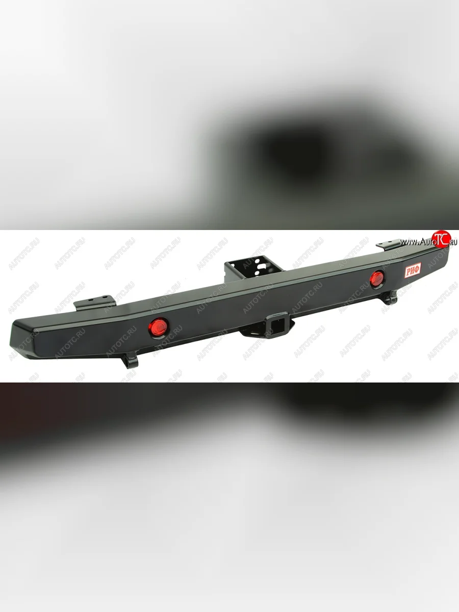 Бампер задний силовой (лифт 65 мм) РИФ Уаз 469 (1972-2011) (С квадратом под фаркоп и фонарями)  в Керчи Республика Крым