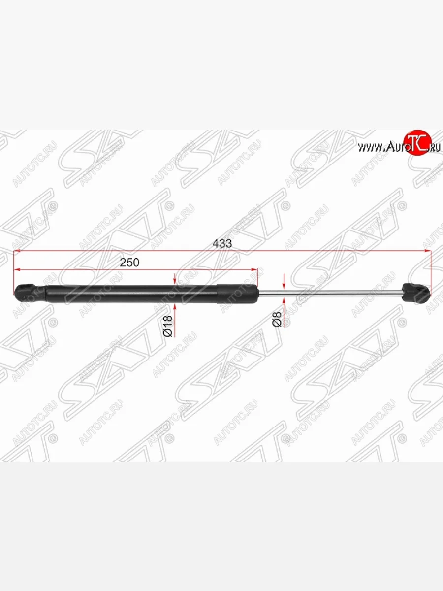 Газовый упор капота SAT Nissan Teana 3 L33 дорестайлинг (2014-2020)  в Самаре Самарской области