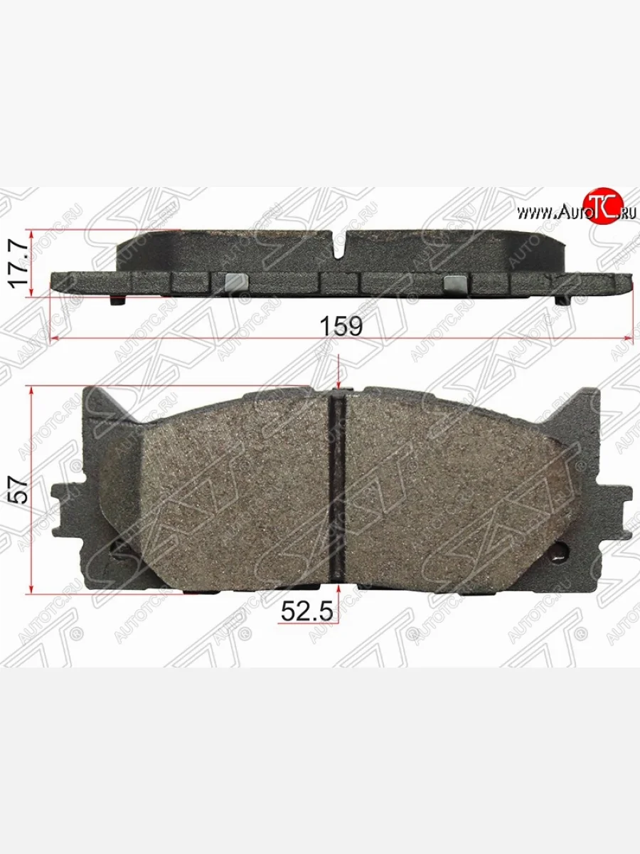Комплект тормозных колодок SAT Toyota Camry XV40 рестайлинг (2009-2011)  в Перми Пермском крае