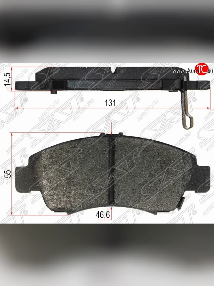Комплект тормозных колодок SAT Honda Civic EP хэтчбэк 3 дв. рестайлинг (2003-2006)  в Керчи Республика Крым