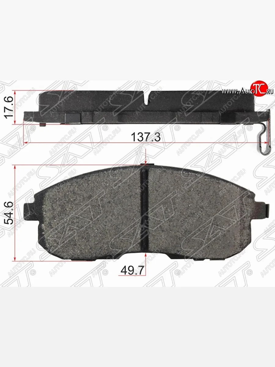 Комплект тормозных колодок SAT Nissan Cefiro A33 (1998-2003)  в Керчи Республика Крым