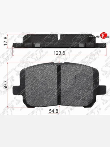 Комплект тормозных колодок SAT Toyota Noah 1 дорестайлинг (2001-2004)
