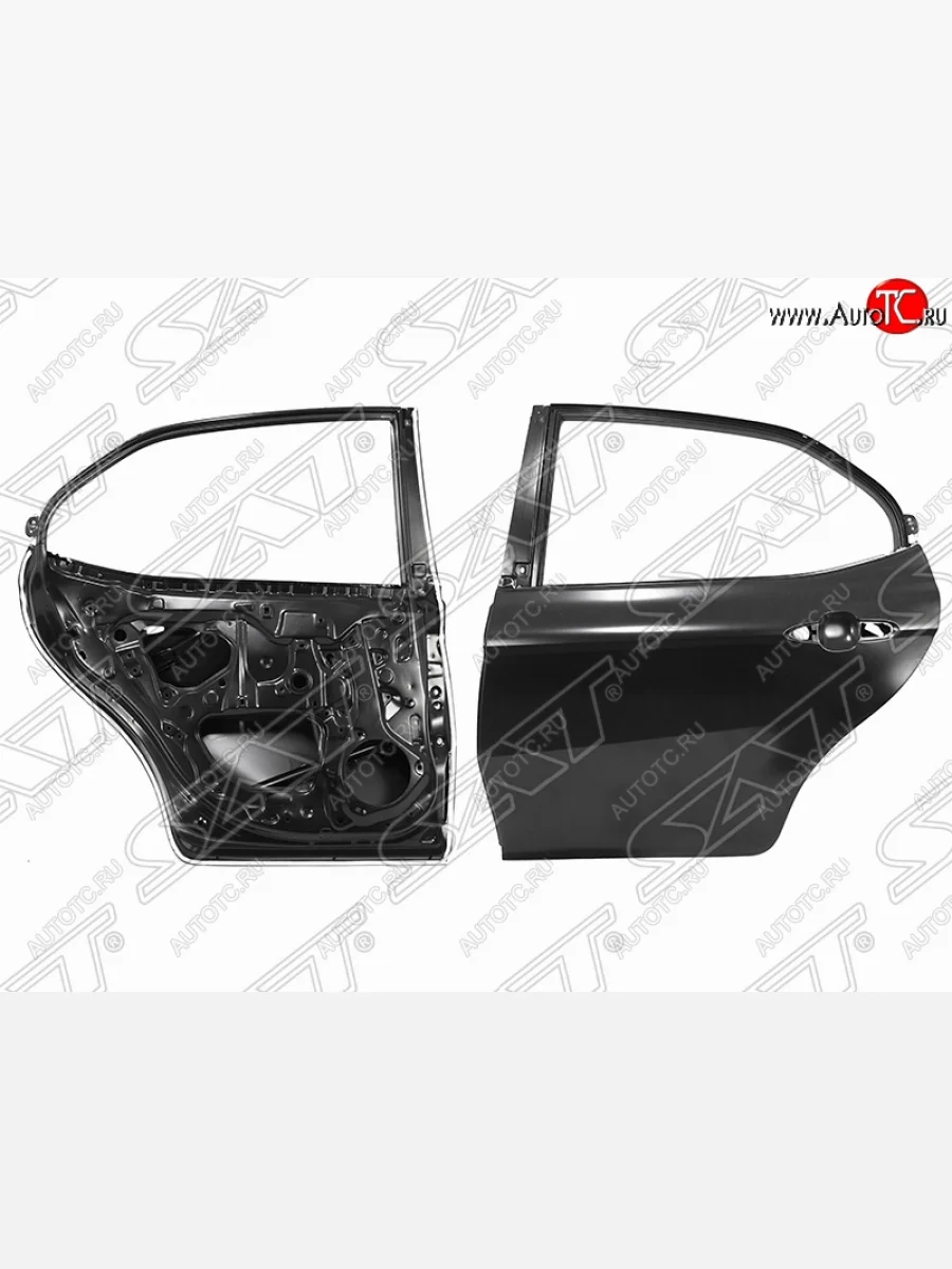 Левая дверь задняя SAT  Toyota Camry (2017-2021) XV70 (Неокрашенная)  в Самаре Самарской области