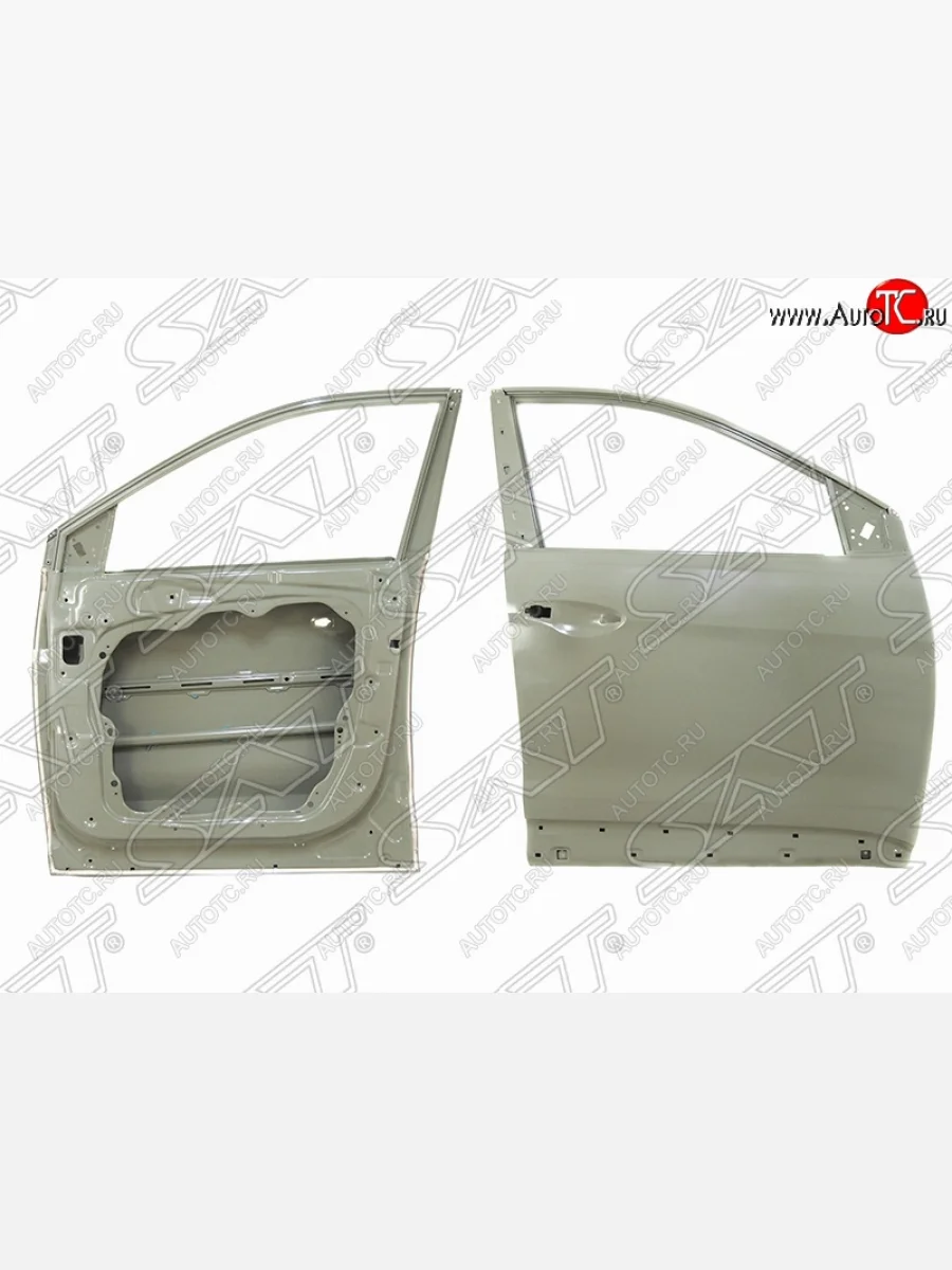 Правая дверь передняя SAT Hyundai Santa Fe DM рестайлинг (2015-2019) (Неокрашенная)  в Керчи Республика Крым
