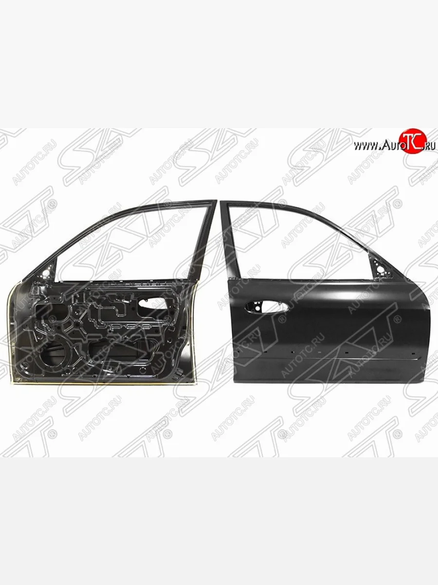 Правая дверь передняя SAT Hyundai Sonata EF рестайлинг ТагАЗ (2001-2013) (Неокрашенная)  в Самаре Самарской области