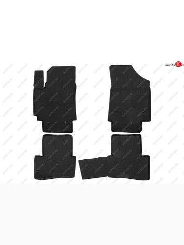 Комплект 3D ковриков в салон с повышенной износостойкостью Format PRO (с противоскользящими шипами) Hyundai Creta GS дорестайлинг (2015-2019)