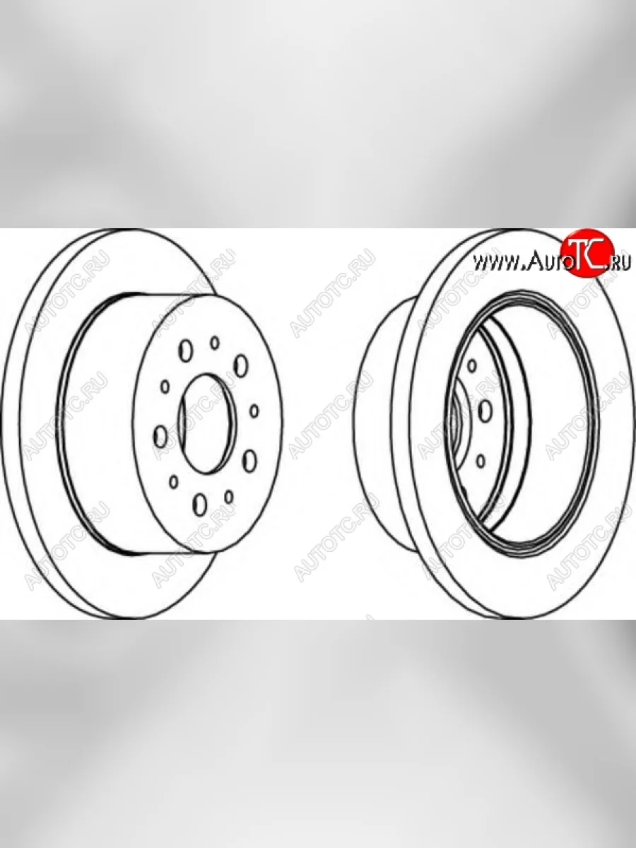 Задний тормозной диск SAT (не вентилируемый, Ø280) CITROEN Jumper 230 (1994-2002)  в Самаре Самарской области