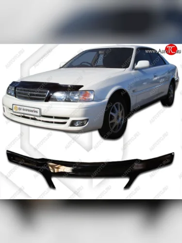 Дефлектор капота CA-Plastiс (Classic черный) Toyota Chaser 6 X100 рестайлинг (1996-2001)