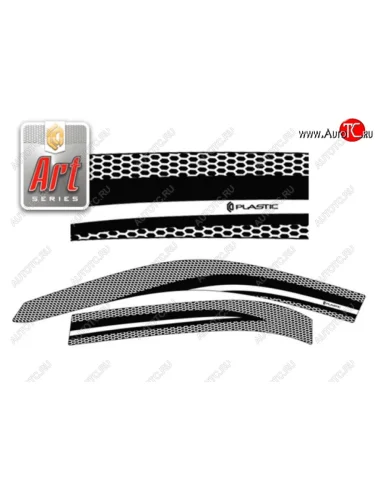 Дефлектора окон (E100, 103) CA-Plastic (Серия Art графит) Toyota Corolla  E110 (1997-2000) седан дорестайлинг