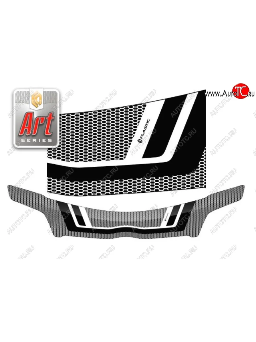 Дефлектор капота CA-Plastiс Toyota Corolla E120 седан дорестайлинг (2000-2004) (Серия Art белая)  в Самаре Самарской области