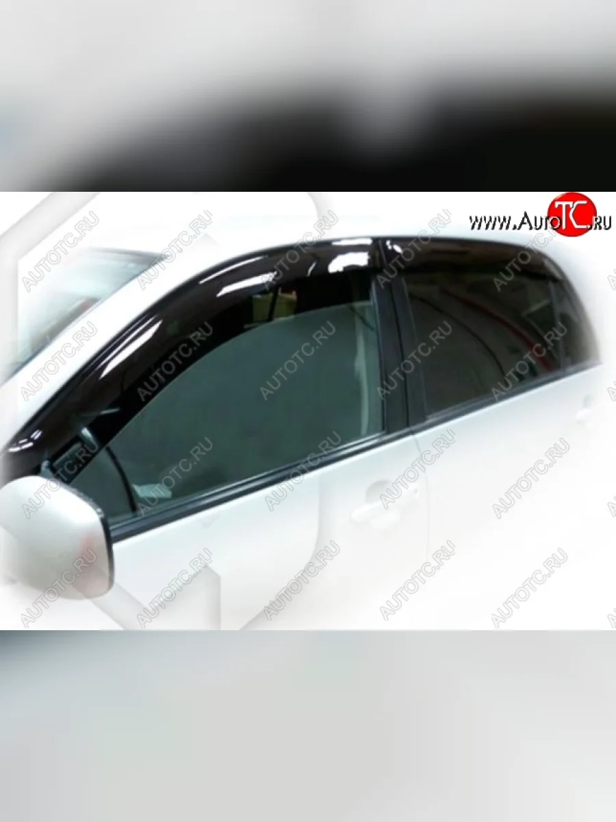 Дефлектора окон Allex (E121-124) CA-Plastic Toyota Corolla E120 хэтчбек 5 дв. дорестайлинг (2000-2004) (Classic полупрозрачный, Без хром.молдинга, Крепление только на скотч)  в Перми Пермском крае