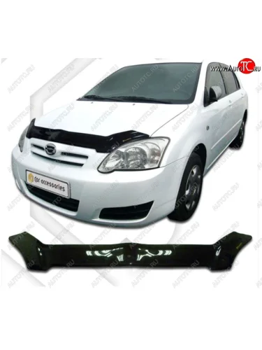 Дефлектор капота CA-Plastiс (Classic черный) Toyota Allex E12# 2-ой рестайлинг (2004-2006)