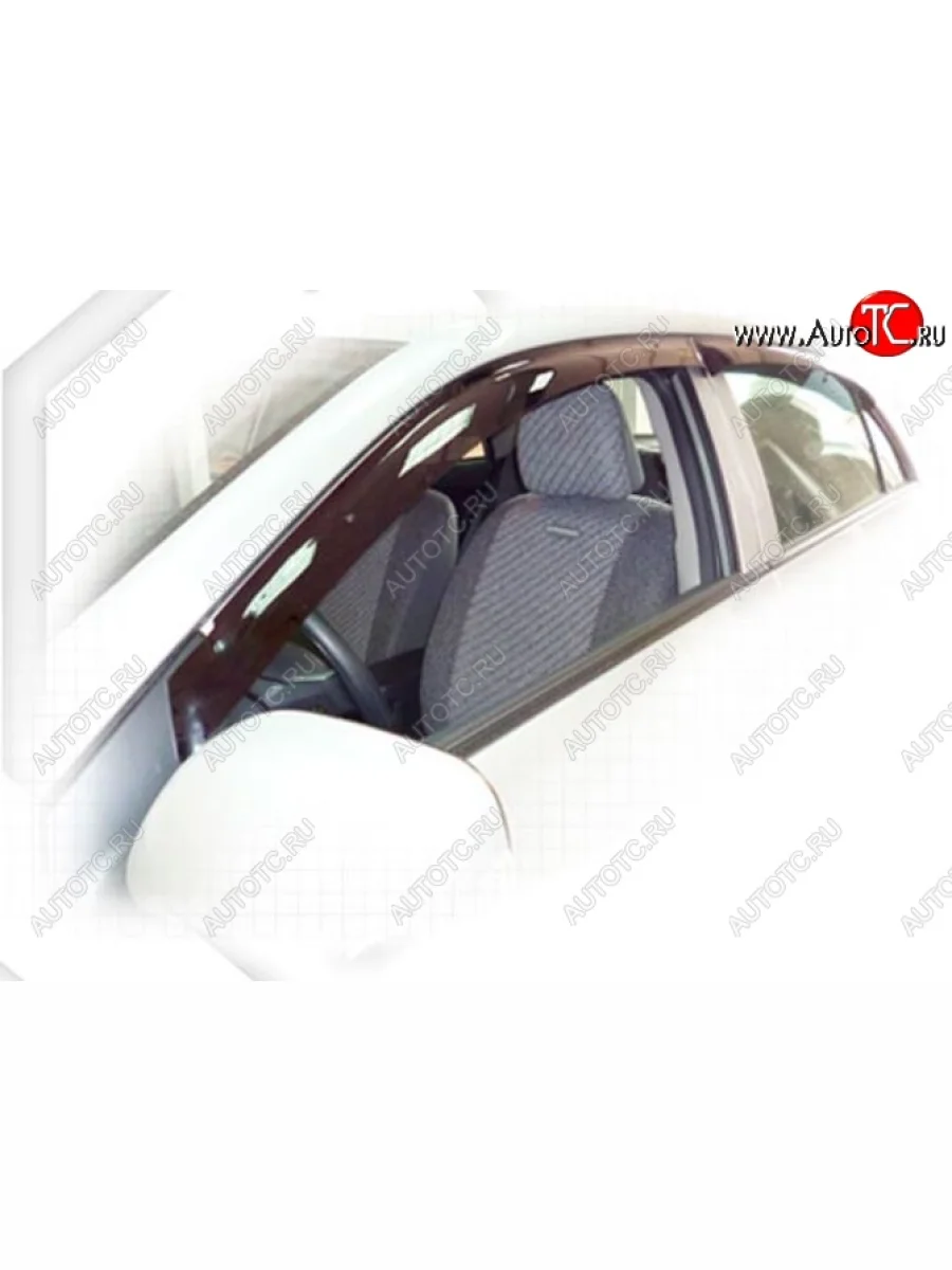 Дефлектора окон CA-Plastic Toyota Corolla E150 седан рестайлинг (2009-2013) (Classic полупрозрачный, Без хром.молдинга, Крепление только на скотч)  в Керчи Республика Крым