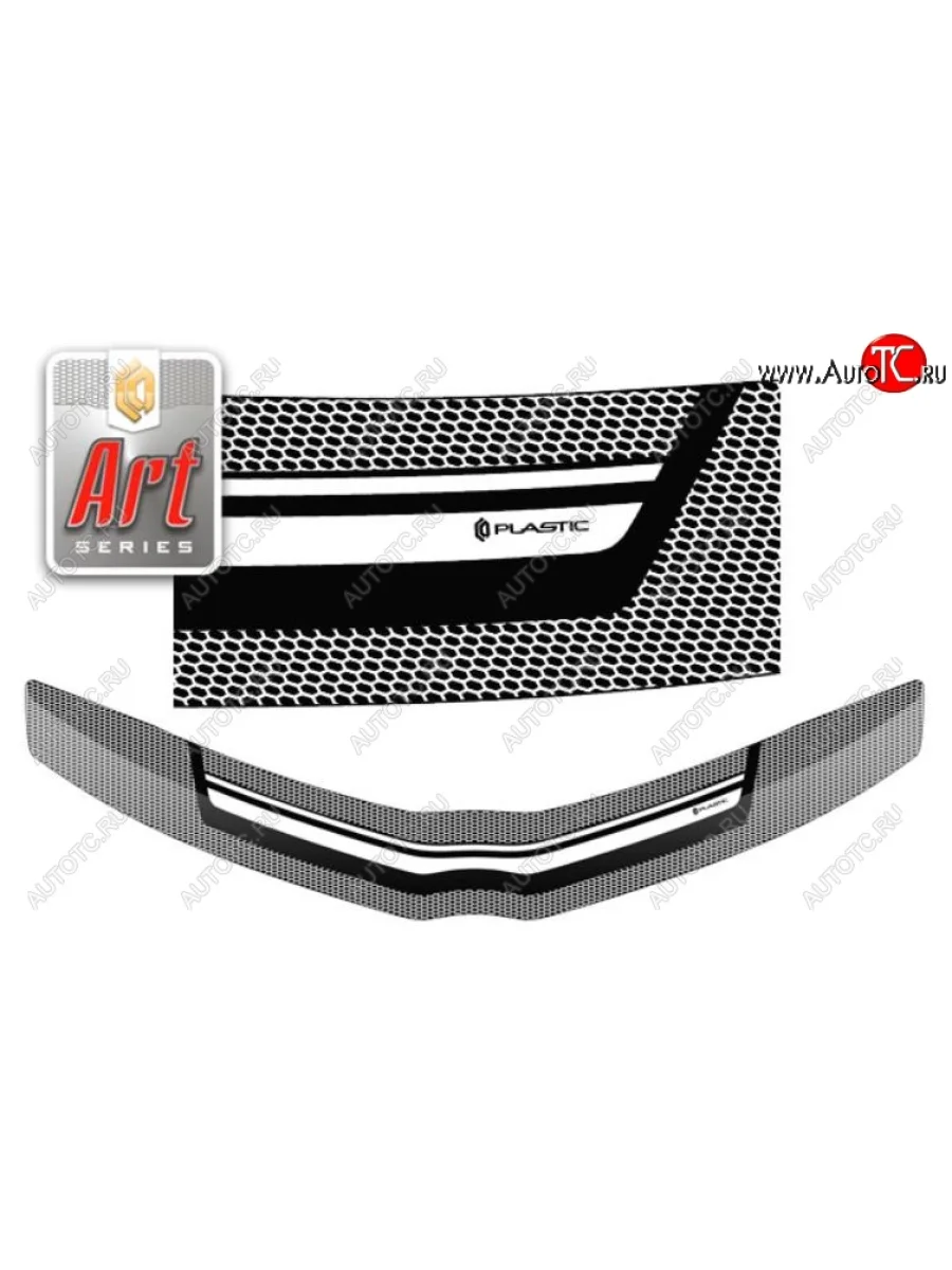 Дефлектор капота CA-Plastiс Toyota Corolla Fielder E160 универсал дорестайлинг (2012-2015) (Серия Art графит)  в Керчи Республика Крым