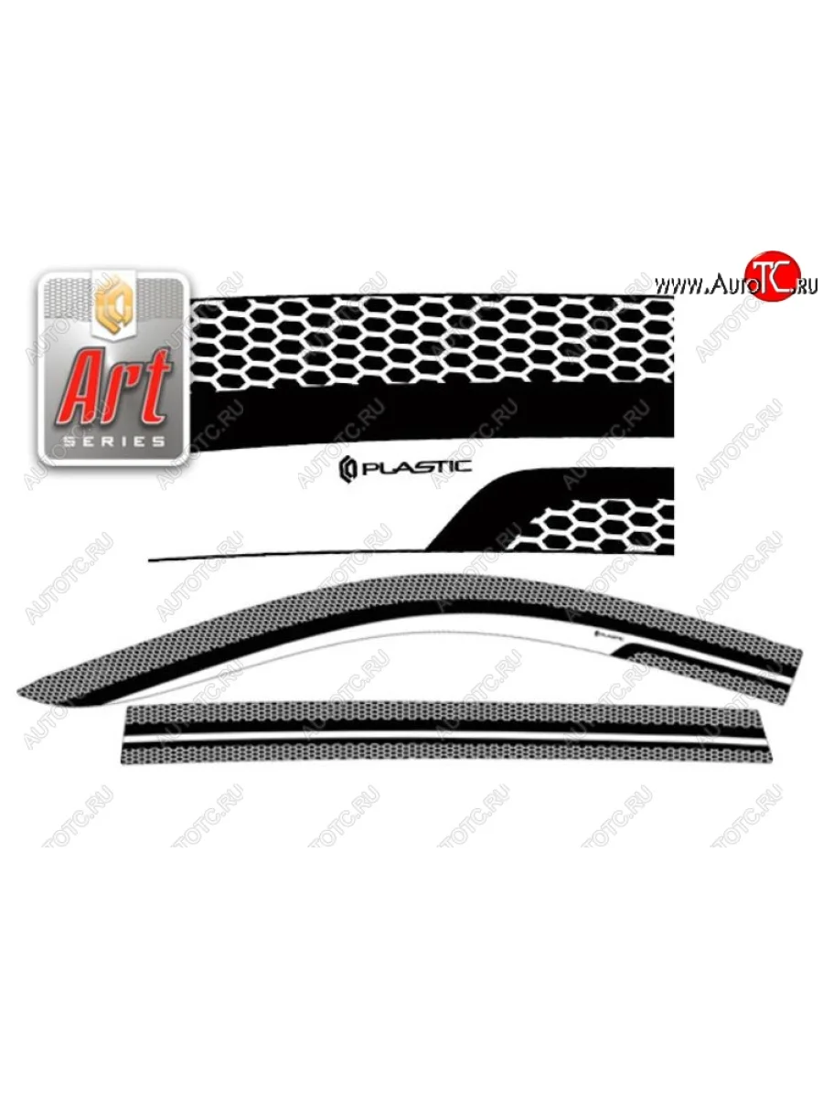 Дефлектора окон CA-Plastic  Toyota Corolla Fielder (2012-2015) E160 (Серия Art графит, Без хром.молдинга)  в Керчи Республика Крым
