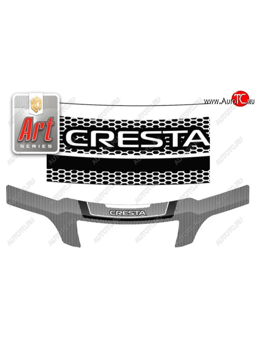 Дефлектор капота CA-Plastiс Toyota Cresta X100 дорестайлинг (1996-1998) (Серия Art черная)  в Керчи Республика Крым