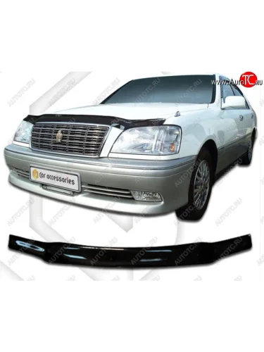 Дефлектор капота CA-Plastiс (серия Classic черный) Toyota Crown  S170 (1999-2003) седан