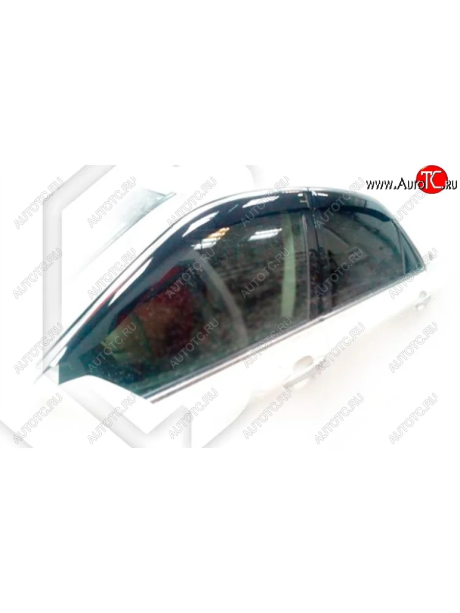 Дефлектора окон CA-Plastic Toyota Crown S180 седан рестайлинг (2005-2008) (Classic полупрозрачный, Без хром.молдинга)  в Самаре Самарской области