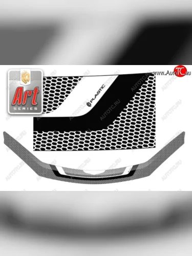 Дефлектор капота CA-Plastiс (Серия Art белая) Toyota Estima AHR10,XR30, XR40 (2000-2006)
