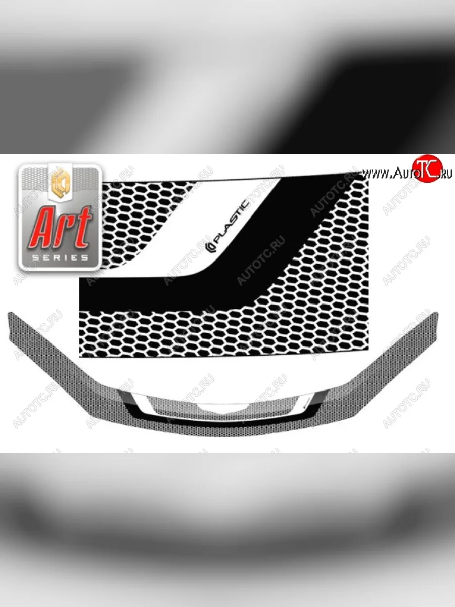 Дефлектор капота CA-Plastiс Toyota Estima AHR10,XR30, XR40 (2000-2006) (Серия Art серебро)  в Перми Пермском крае