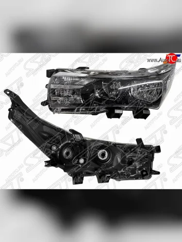 Левая фара SAT (галоген, без ДХО) Toyota Corolla  E180 (2013-2016) дорестайлинг