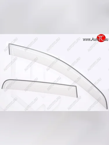 Дефлектора окон CA-Plastic (Шелкография белая) Toyota Hilux  AN10,AN20 (2004-2011) дорестайлинг, 1-ый рестайлинг