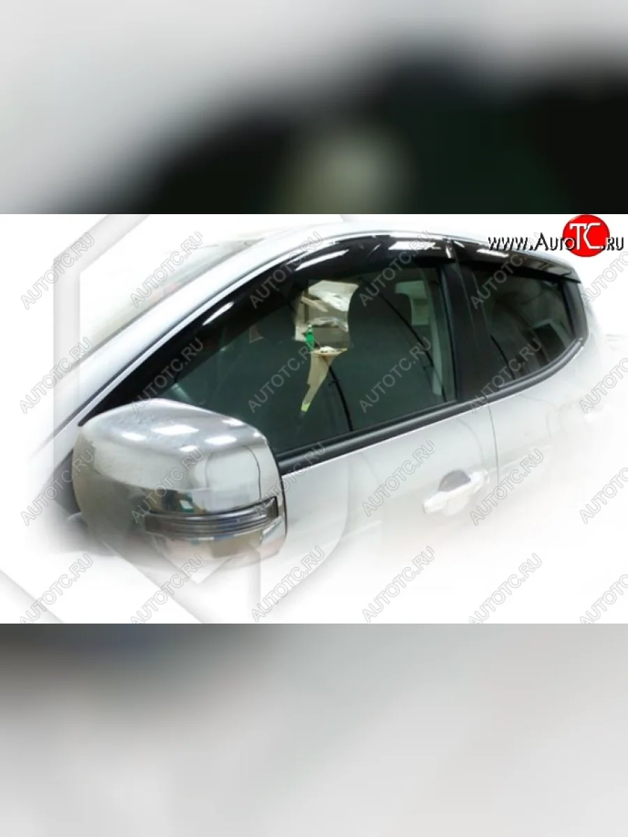 Дефлектора окон CA-Plastiс Fiat Fullback (2016-2018) (Classic полупрозрачный, Без хром молдингов)  в Самаре Самарской области