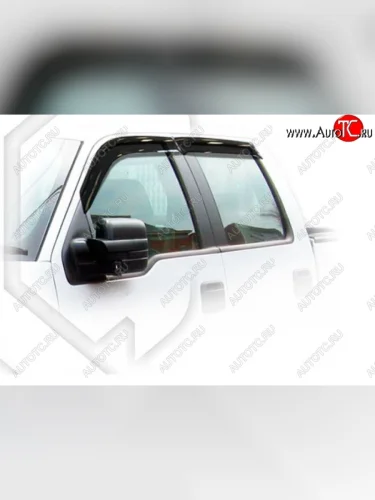 Дефлектора окон (SuperCab) CA-Plastiс (Classic полупрозрачный) Ford F 150 7 дорестайлинг (2008-2011)