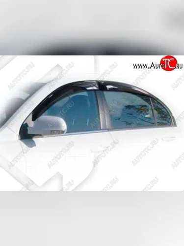 Дефлектора окон CA-Plastiс (Classic полупрозрачный) Geely Emgrand EC7 (2009-2016) седан дорестайлинг