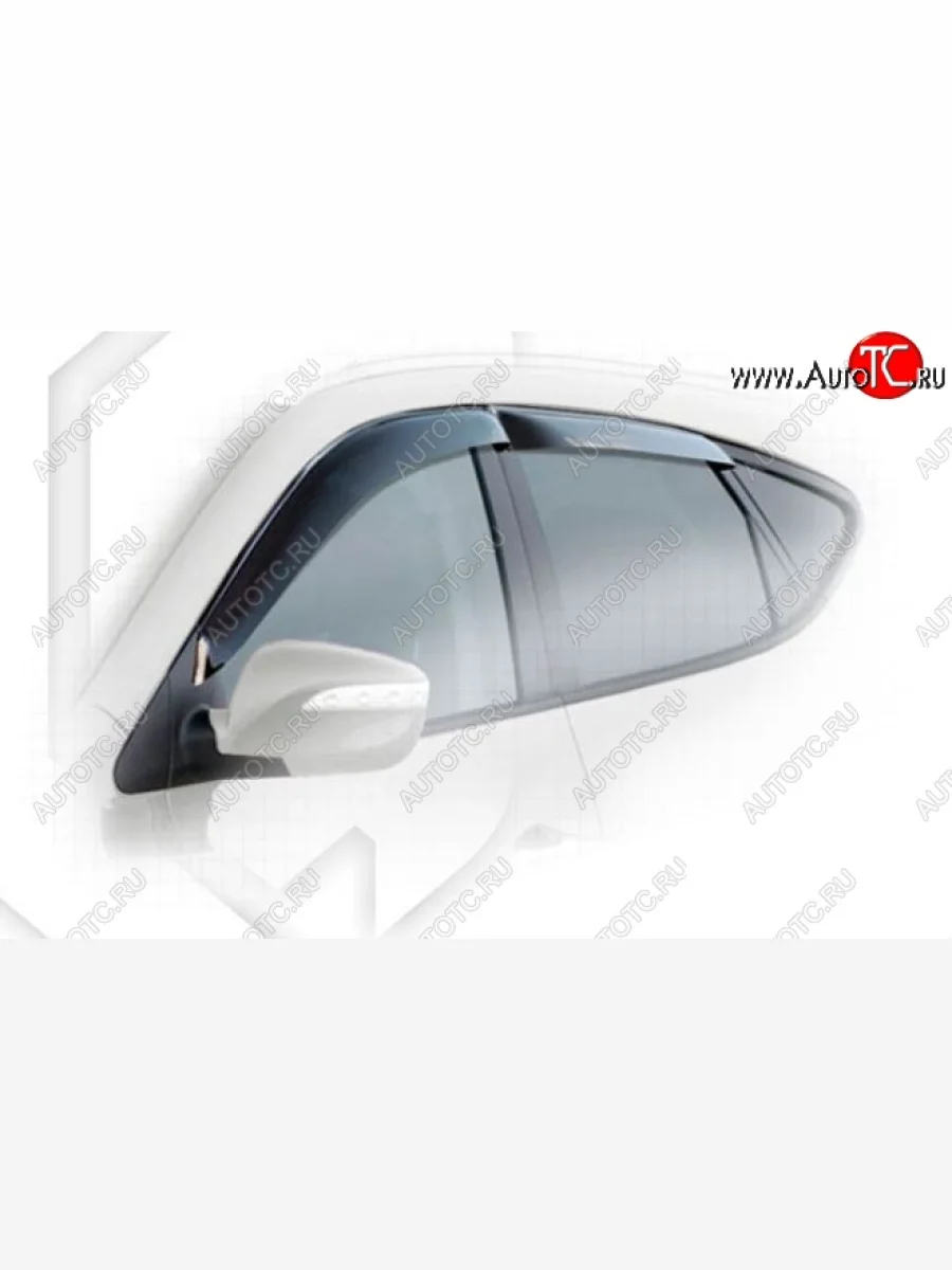 Дефлектора окон CA-Plastiс Hyundai Tucson LM (2010-2017) (Classic полупрозрачный, Без хром молдингов)  в Перми Пермском крае