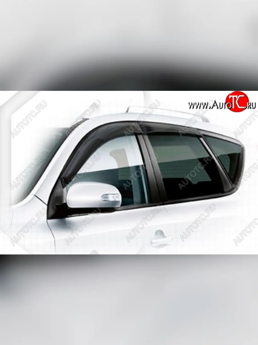 Дефлектора окон CA-Plastiс KIA Ceed 1 ED рестайлинг, хэтчбэк 5 дв. (2010-2012) (Classic полупрозрачный, Без хром молдингов)  в Керчи Республика Крым
