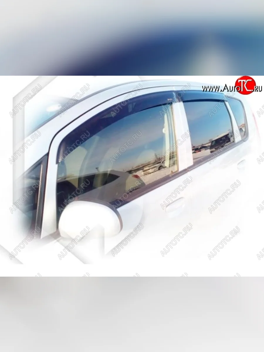 Дефлектора окон CA-Plastiс  Mitsubishi Colt (2008-2011) Z30 (Classic полупрозрачный, Без хром молдингов)  в Керчи Республика Крым