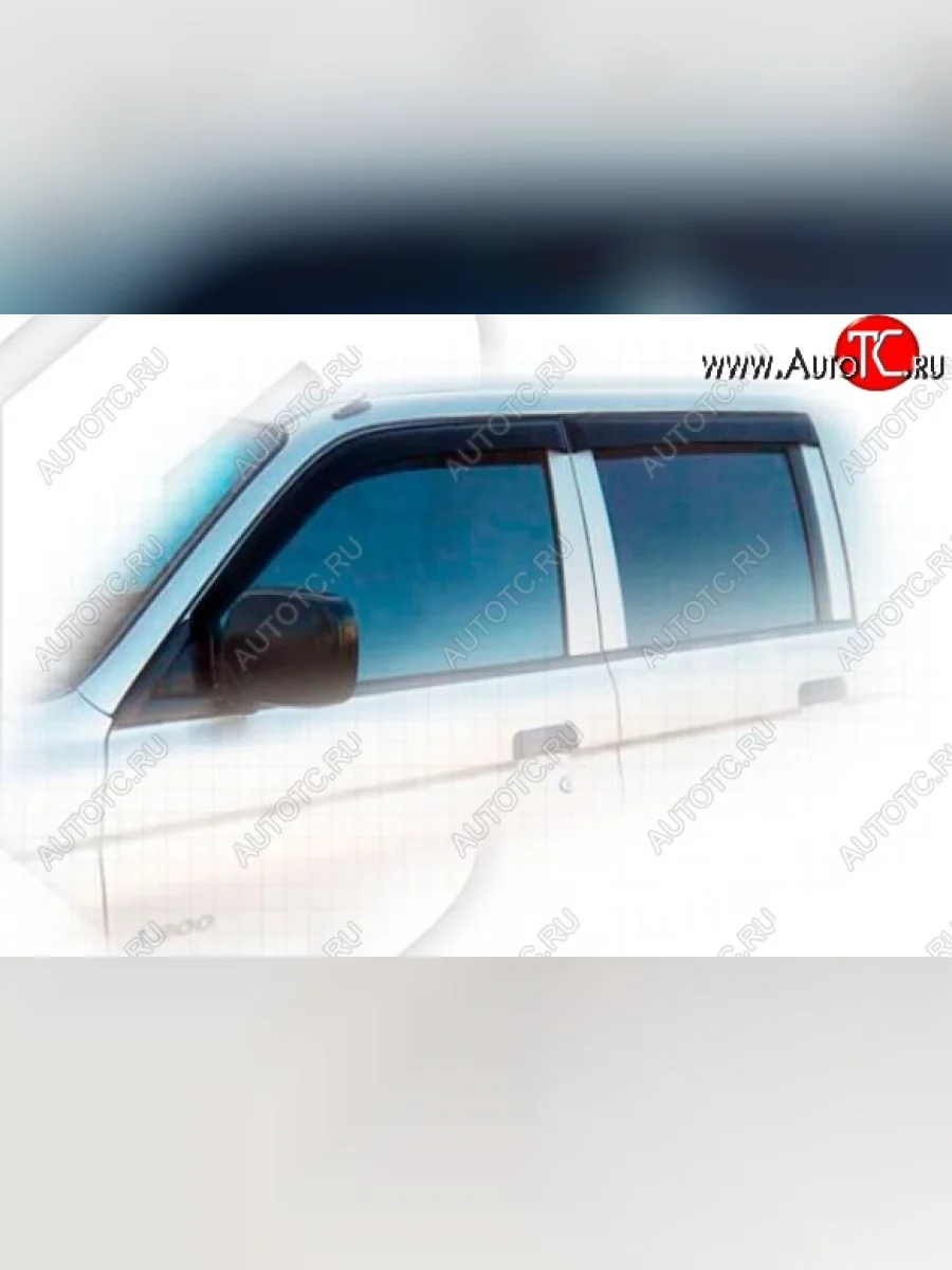 Дефлектора окон CA-Plastiс  Mitsubishi L200 (2005-2006) 3 K74T (Classic полупрозрачный, Без хром молдингов)  в Керчи Республика Крым
