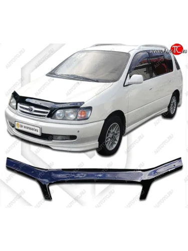 Дефлектор капота (M10G-M15G) CA-Plastiс (Classic черный) Toyota Ipsum SXM10 дорестайлинг (1995-1998)