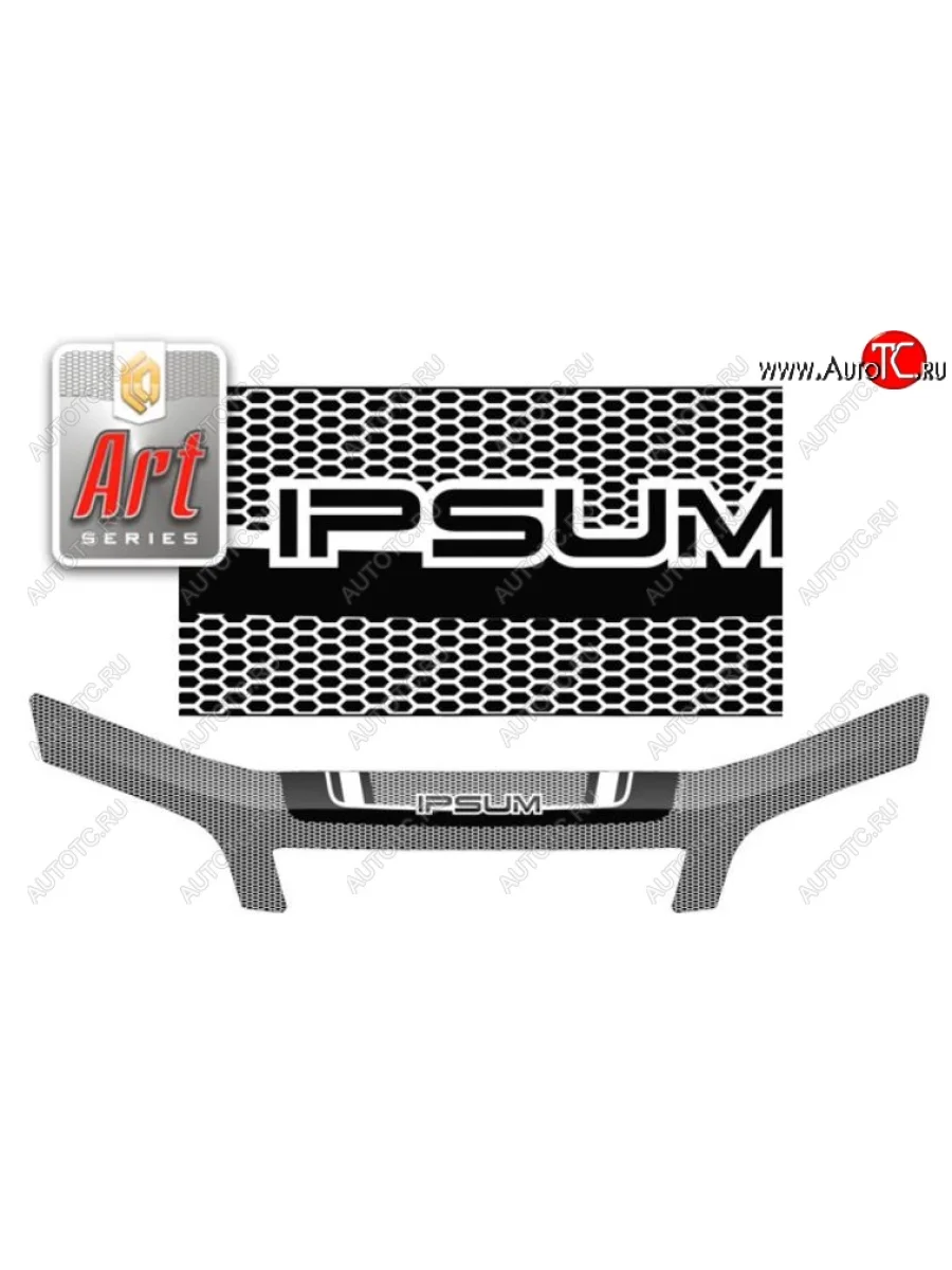 Дефлектор капота (M10G-M15G) CA-Plastiс Toyota Ipsum SXM10 дорестайлинг (1995-1998) (Серия Art черная)  в Самаре Самарской области