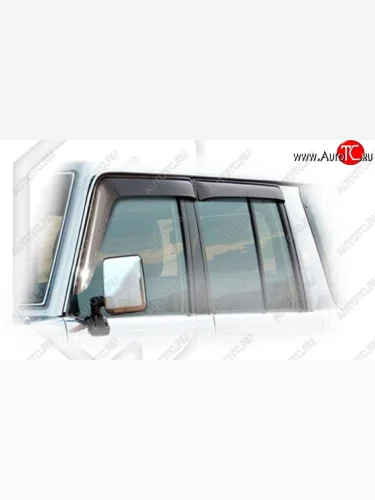 Дефлектора окон CA-Plastic (Classic полупрозрачный) Toyota Land Cruiser  70 (1999-2004) 5 дв. 2-ой рестайлинг