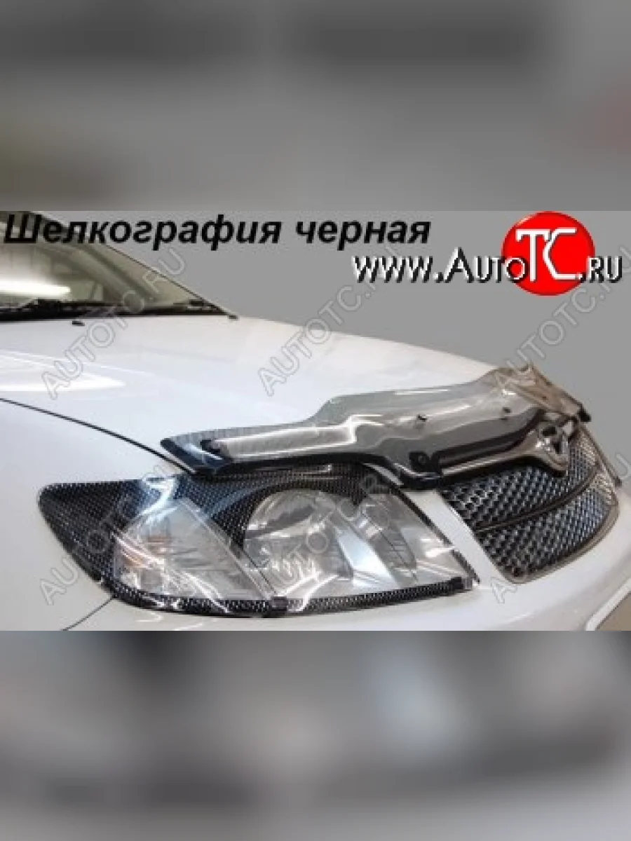 Защита фар CA-Plastic Toyota Land Cruiser 200 дорестайлинг (2007-2012) (серия Шелкография черная)  в Воронеже Воронежской области