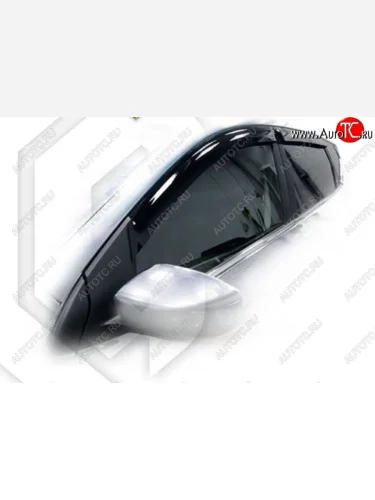 Дефлектора окон CA-Plastic (Classic полупрозрачный) Nissan Tiida 3 C13 хэтчбек дорестайлинг (2015-2016)