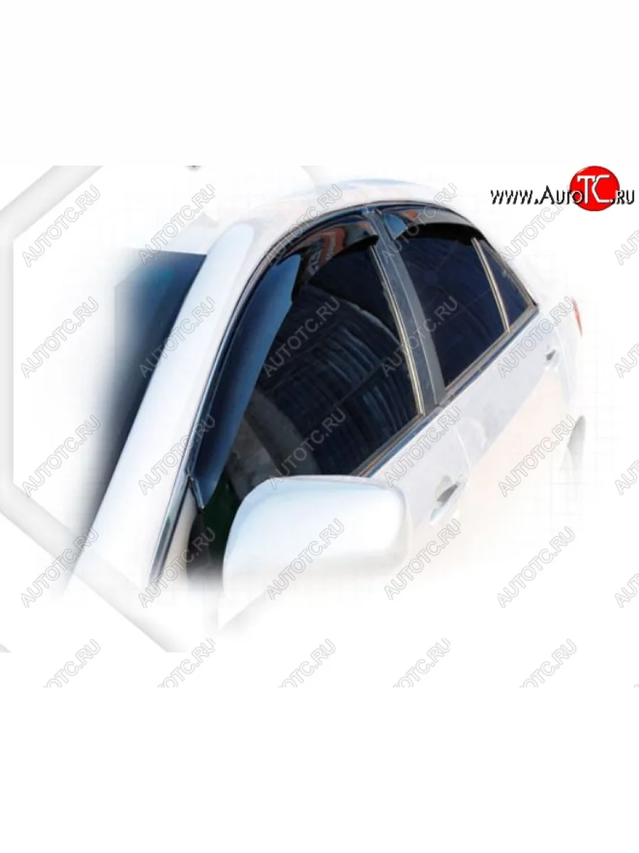 Дефлектора окон CA-Plastic Toyota Camry XV40 дорестайлинг (2006-2008) (Classic полупрозрачный, Без хром.молдинга, Крепление только на скотч)  в Воронеже Воронежской области