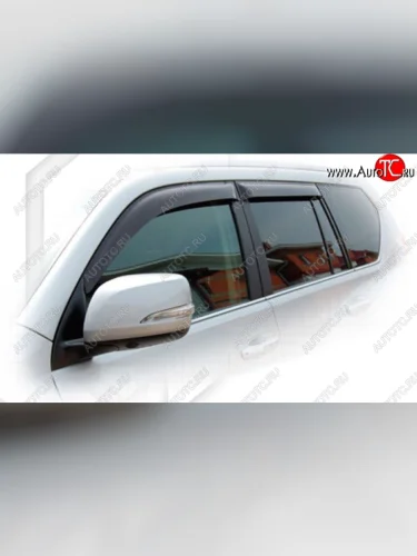 Дефлектора окон CA-Plastic (Classic полупрозрачный) Toyota Land Cruiser Prado J150 дорестайлинг (2009-2013)