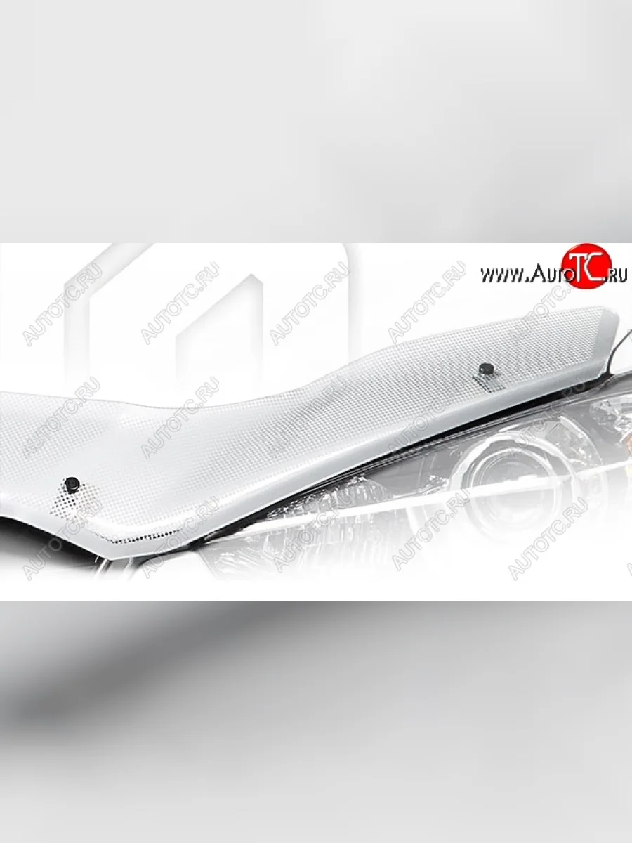 Дефлектор капота CA-Plastiс Toyota Land Cruiser Prado J150 1-ый рестайлинг (2013-2017) (Шелкография серебро)  в Керчи Республика Крым