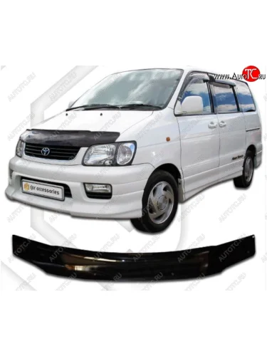 Дефлектор капота (R40G, R50G) CA-Plastiс (Classic черный) Toyota LiteAce Noah (1996-2001)