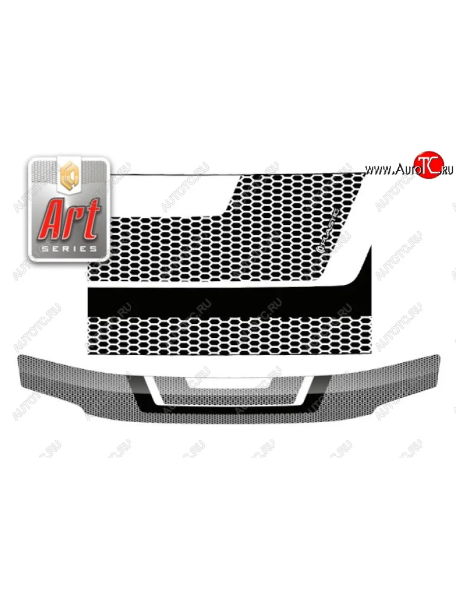 Дефлектор капота (R40G, R50G) CA-Plastiс Toyota LiteAce Noah (1996-2001) (Серия Art белая)  в Перми Пермском крае