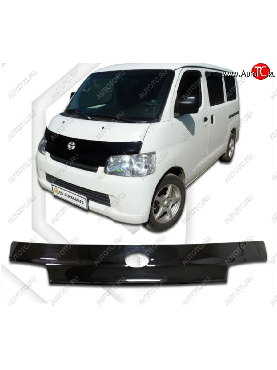 Дефлектор капота CA-Plastiс Toyota LiteAce S400 (2008-2020) (Classic черный, Без надписи)  в Керчи Республика Крым
