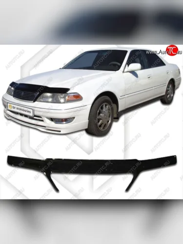 Дефлектор капота CA-Plastiс exclusive (Classic черный) Toyota Mark 2 X100 седан (1996-2000)