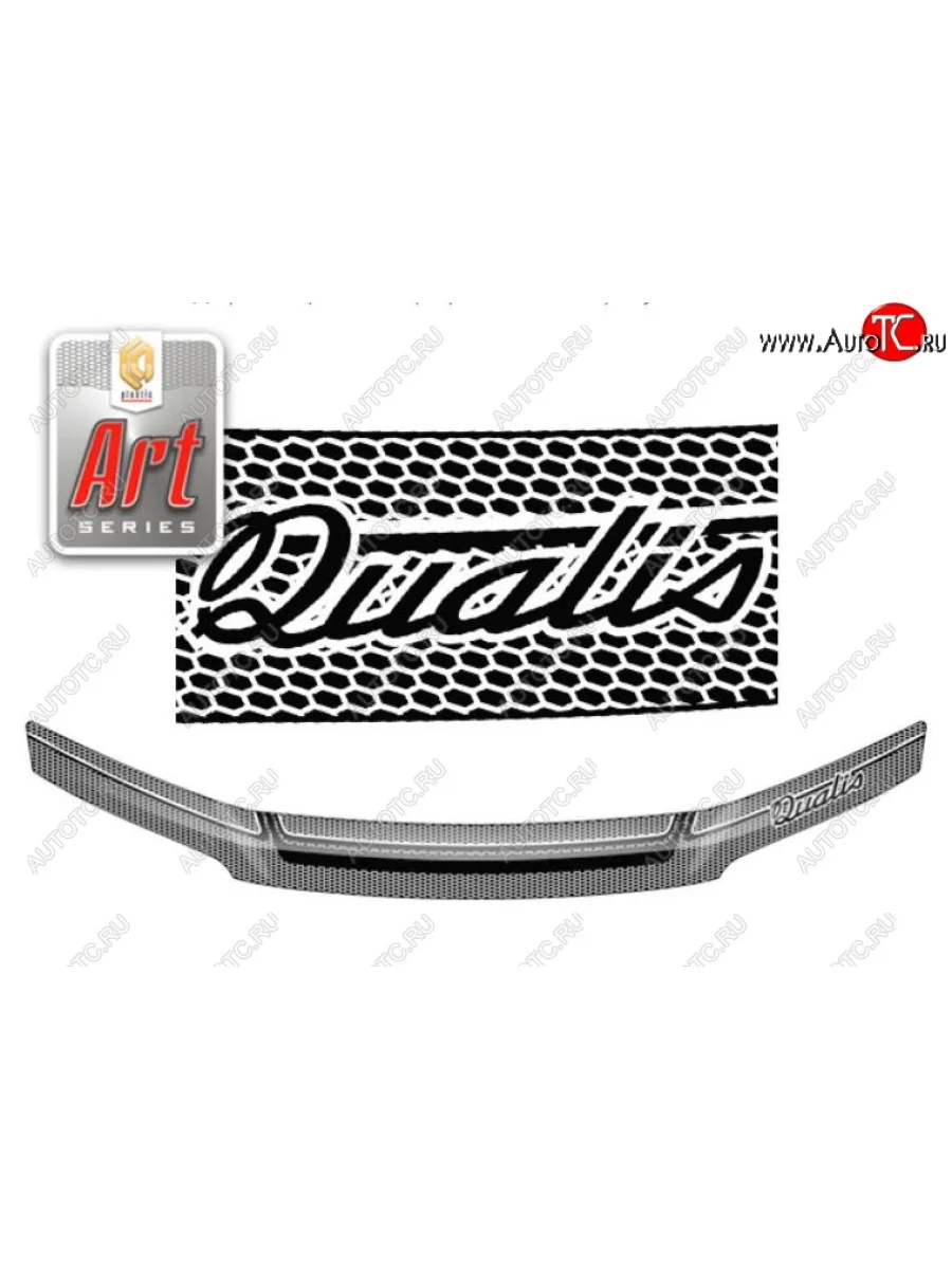 Дефлектор капота CA-Plastiс Toyota Mark 2 Qualis седан (1997-2002) (Серия Art серебро)  в Перми Пермском крае