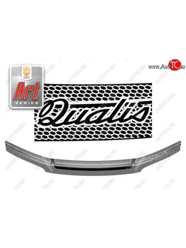 Дефлектор капота CA-Plastiс (Серия Art черная) Toyota Mark 2 Qualis седан (1997-2002)