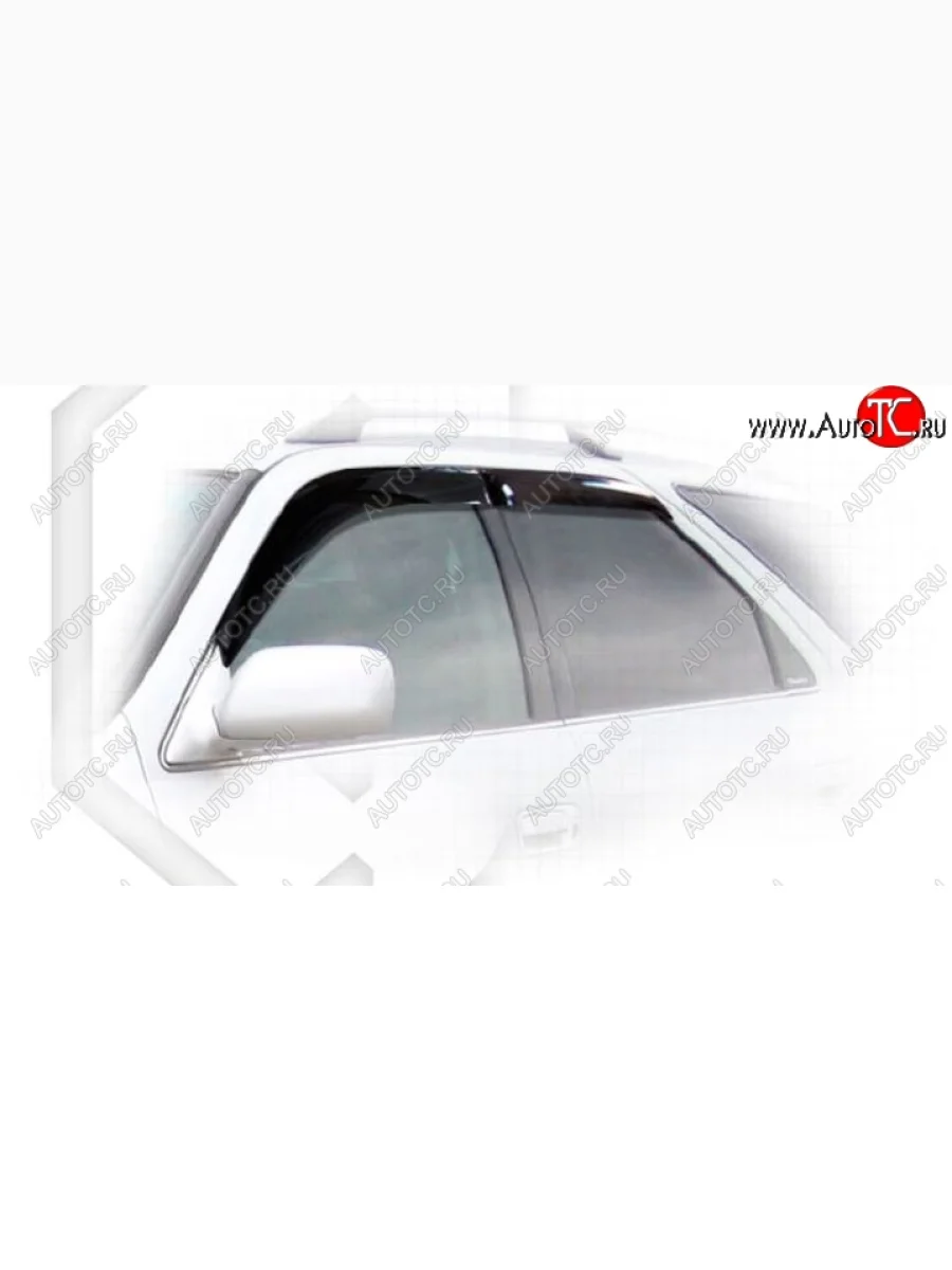 Дефлектора окон CA-Plastic Toyota Mark 2 Qualis седан (1997-2002) (Classic полупрозрачный, Без хром.молдинга)  в Самаре Самарской области