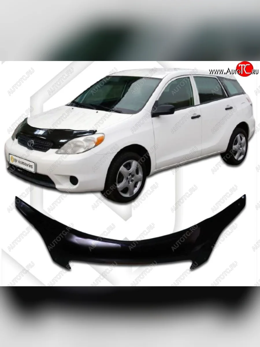 Дефлектор капота CA-Plastiс Toyota Matrix E130 (2003-2008) (Classic черный, Без надписи)  в Воронеже Воронежской области